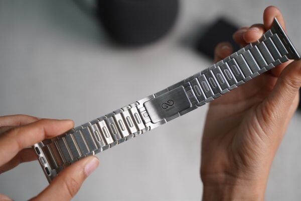 Stainless steel 316L Link Strap Silver Metal Bracelet with Detachable Link for Apple Watch 44MM 45MM 46Mm Series 4 5 6 7 8 9 10 SE SE 2 Gen - Image 5