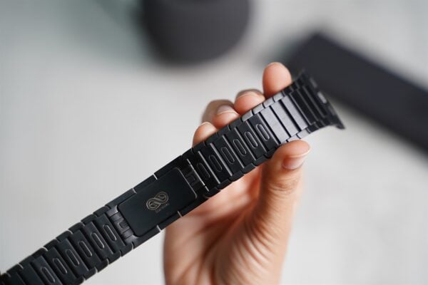 Stainless steel 316L Link Strap Black Metal Bracelet with Detachable Link for Apple Watch 44MM 45MM 46MM Series 4 5 6 7 8 9 10 SE SE 2 Gen - Image 12