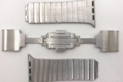 Stainless steel 316L Link Strap Silver Metal Bracelet with Detachable Link for Apple Watch 44MM 45MM 46Mm Series 4 5 6 7 8 9 10 SE SE 2 Gen