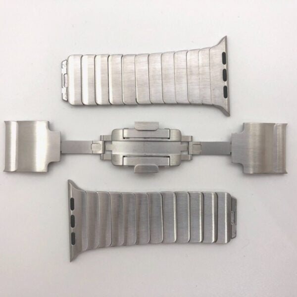 Stainless steel 316L Link Strap Silver Metal Bracelet with Detachable Link for Apple Watch 44MM 45MM 46Mm Series 4 5 6 7 8 9 10 SE SE 2 Gen - Image 23