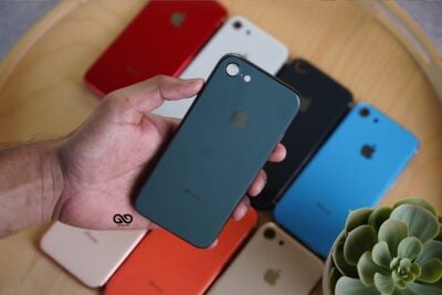 Blueish Grey Soft Glass Finish case For iPhone 7/iPhone 8/iPhone SE2020/SEGen3
