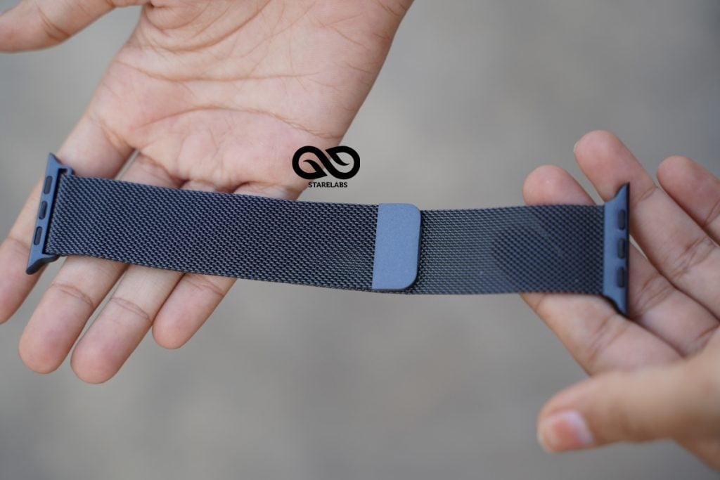 Milanese Magnetic Metal loop strap Grey for Apple Watch 44MM 45MM Series 4 5 6 7 8 9 SE SE 2 Gen 10 Milanese Magnetic Metal loop strap Grey for Apple Watch 44MM 45MM Series 4 5 6 7 8 9 SE SE 2 Gen