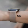 Milanese Magnetic Metal loop strap Pale Gold for Apple Watch 44MM 45MM 46MM Series 4 5 6 7 8 9 10 SE SE 2 Gen