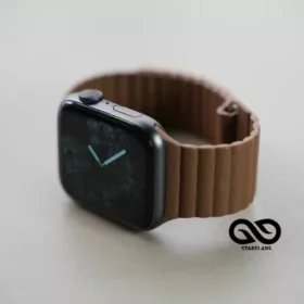 Saddle Brown Magnetic Leather Loop For iWatch 41 mm 40 mm 38 mm for Series 8 7 6 SE 5 4 3 2 1