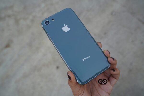 Blueish Grey Soft Glass Finish case For iPhone 7/iPhone 8/iPhone SE2020/SEGen3 - Image 2