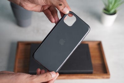 Glass finish soft case for iPhone 11