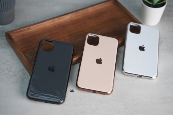 Glass finish soft case for iPhone 11