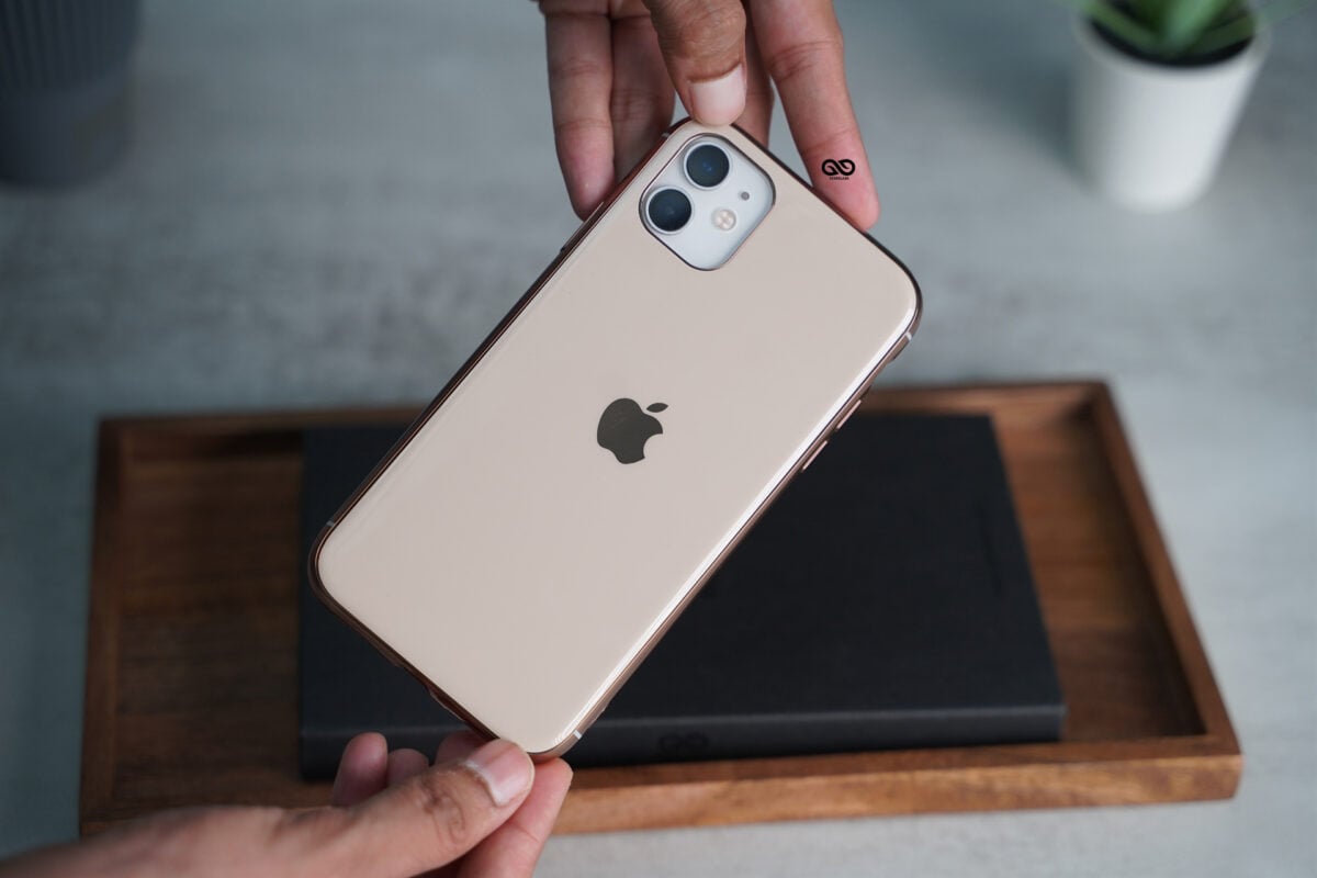Glass finish soft case for iPhone 11