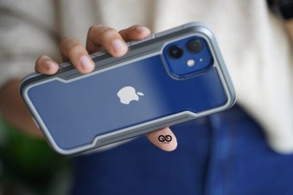 Grey Tactical Defense case for iphone 12 Mini - Image 3