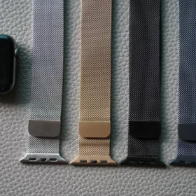 Magnetic Metal loop strap for Apple Watch 44MM 45MM 46MM Series 4 5 6 7 8 9 10 SE SE 2 Gen