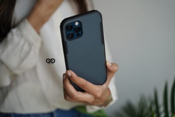 Black Slim Armor Matte Case for iPhone 12 Pro Max - Image 12