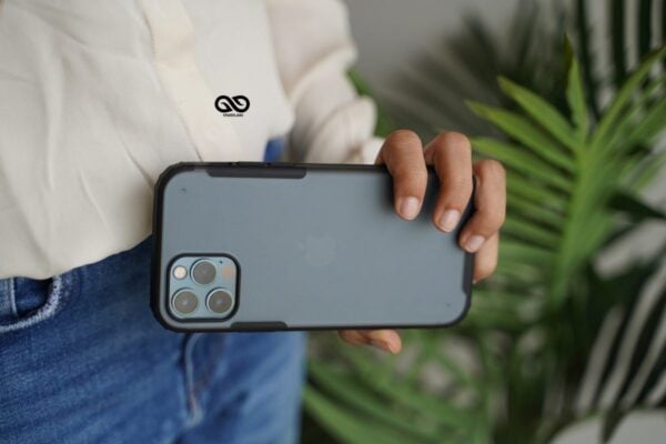 Black Slim Armor Matte Case for iPhone 12 Pro Max - Image 7