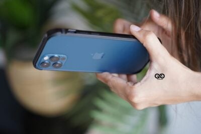 Black Fiber Bumper for iPhone 12 Pro Max (Bumper, not a Case)