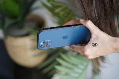 Black Fiber Bumper for iPhone 12 Pro Max (Bumper, not a Case)