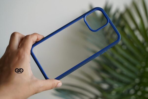 Drop Protection Blue Minimal Case for iPhone 12 Pro Max - Image 13