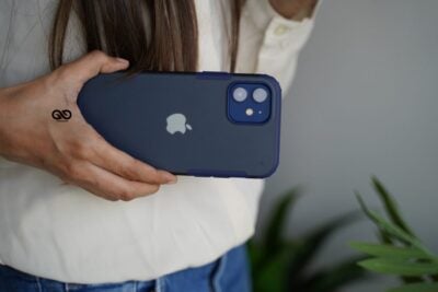 Blue Slim Armor Matte Case for iPhone 12