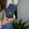 Blue Slim Armor Matte Case for iPhone 12