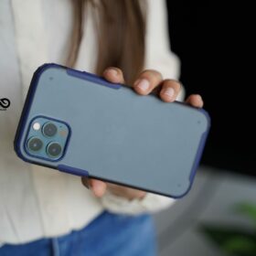 Blue Slim Armor Matte Case for iPhone 12 Pro Max