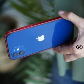 Red Fiber Bumper for iPhone 12 Mini (Bumper, not a Case)