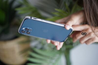 Silver Fiber Bumper for iPhone 12 Pro Max (Bumper, not a Case) 44 Silver Fiber Bumper for iPhone 12 Pro Max (Bumper, not a Case)