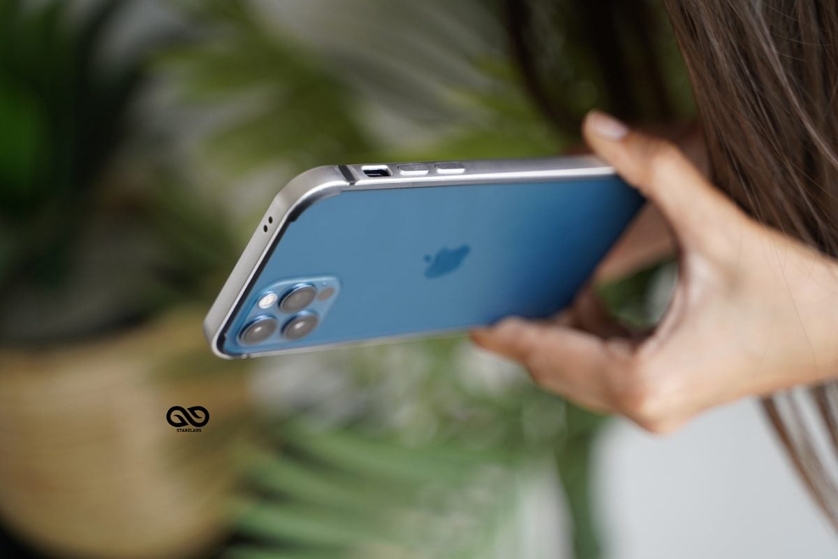 Silver Fiber Bumper for iPhone 12 Pro Max (Bumper, not a Case) 18 Silver Fiber Bumper for iPhone 12 Pro Max (Bumper, not a Case) - Image 18