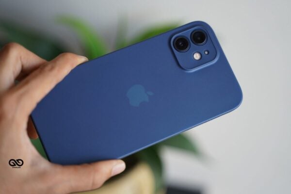 Azure Blue Ultra Thin Case for iPhone 12 - Image 4