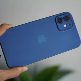 Azure Blue Ultra Thin Case for iPhone 12