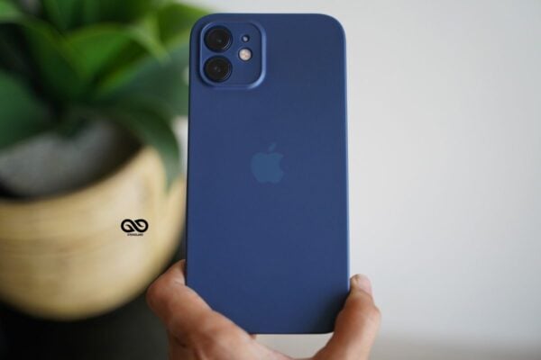 Azure Blue Ultra Thin Case for iPhone 12 - Image 8