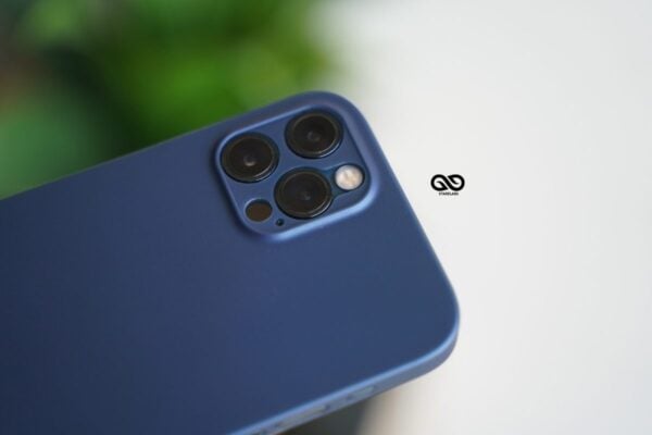 Azure Blue Ultra Thin Case for iPhone 12 Pro Max - Image 5