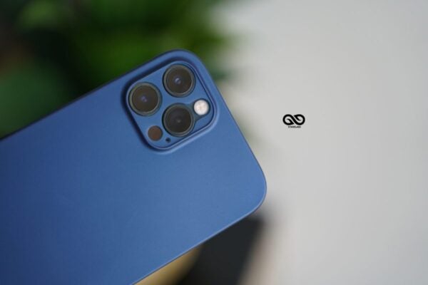 Azure Blue Ultra Thin Case for iPhone 12 Pro Max - Image 3