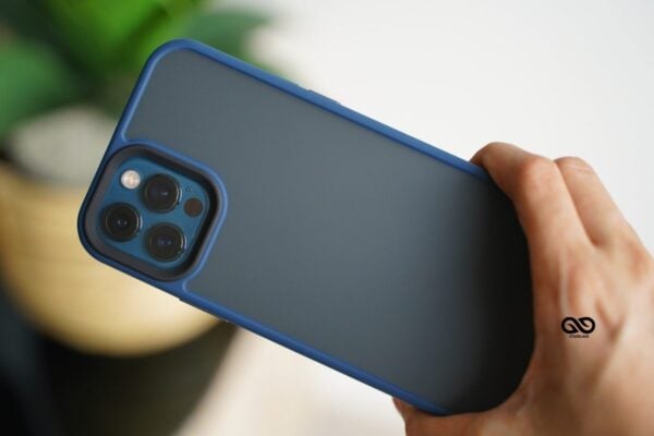 Pacific Blue Drop Proof Sleek Matte Case for iPhone 12 Pro - Image 2