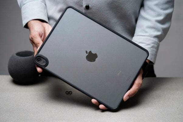 iPad Air 11th/5th/4th Gen 2025/2024/2022/2021/2020 Black Transparent Case 10.9 inch/M3,M2 Chip