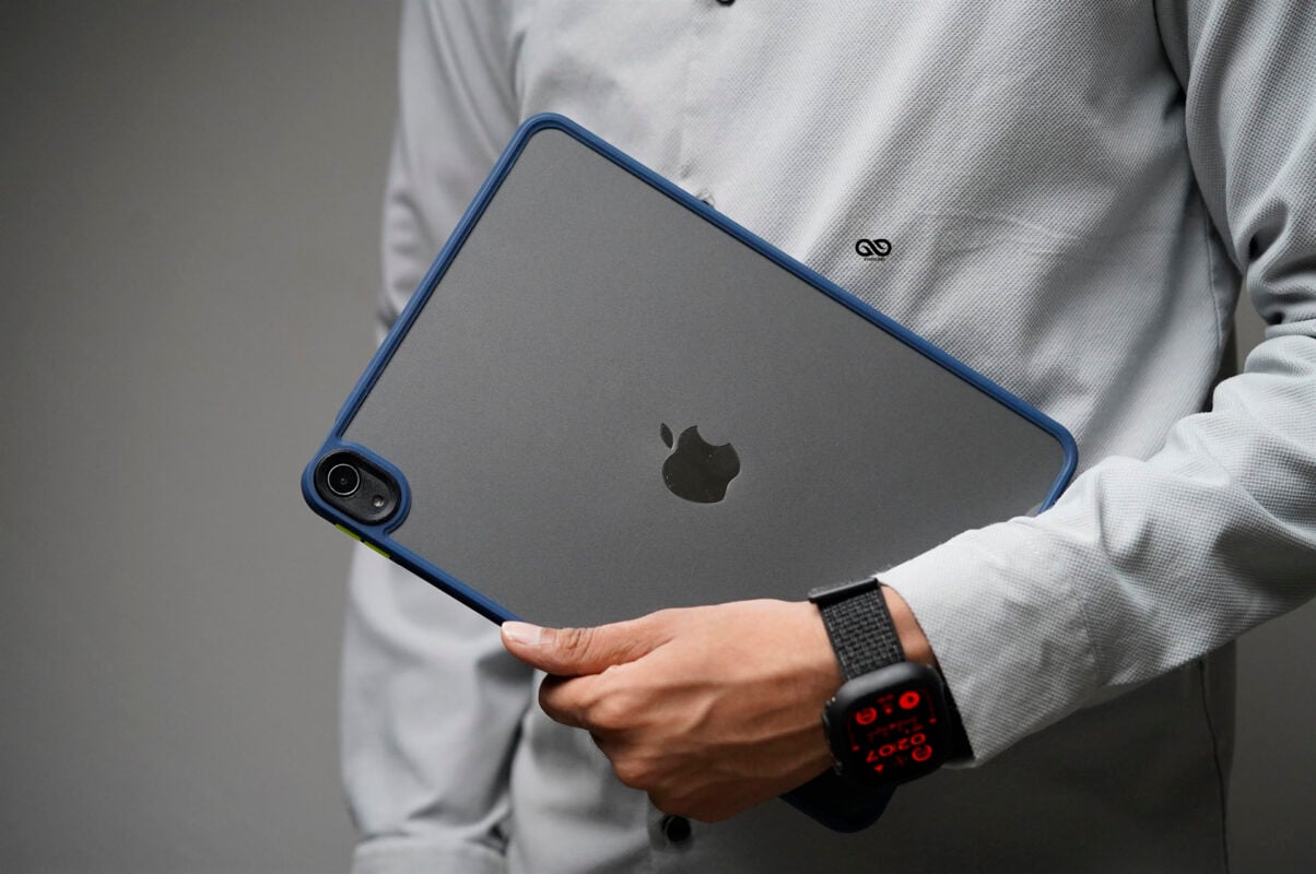 iPad Air 11th/5th/4th Gen 2026/2025/2024/2022/2021/2020 Blue Transparent Case 10.9 inch/M4/M3,M2 Chip