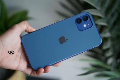 Pacific Blue Soft Glass Finish case for iPhone 12 Mini
