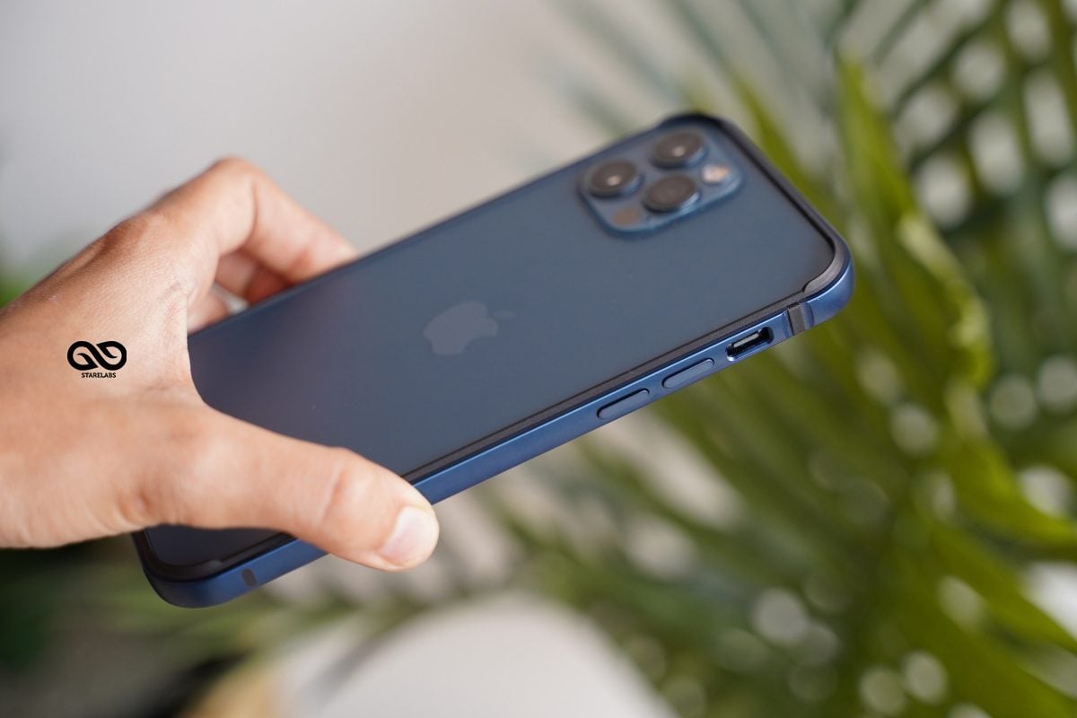 Lapis Blue Fiber Bumper for iPhone 12 Pro Max (Bumper, not a Case) 1 Lapis Blue Fiber Bumper for iPhone 12 Pro Max (Bumper, not a Case)