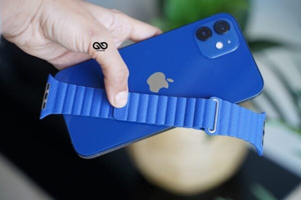 Ocean Blue Magnetic Leather Loop for Apple Watch 42MM 41MM 40MM Series 4 5 6 7 8 9 10 SE SE 2 Gen - Image 10