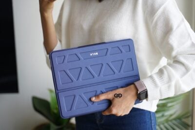 iPad Air 2/ iPad Pro 9.7 3D Design Blue Flip Case