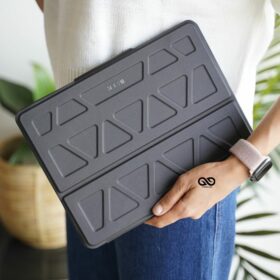 iPad Air 2/ iPad Pro 9.7 3D Design Black Flip Case