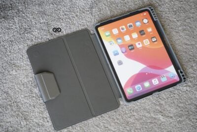 iPad Air 2/ iPad Pro 9.7 3D Design Grey Flip Case
