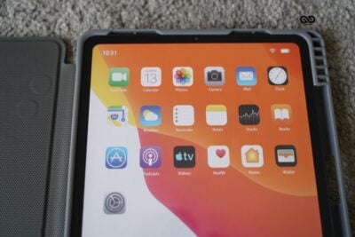 iPad Air 2/ iPad Pro 9.7 3D Design Grey Flip Case