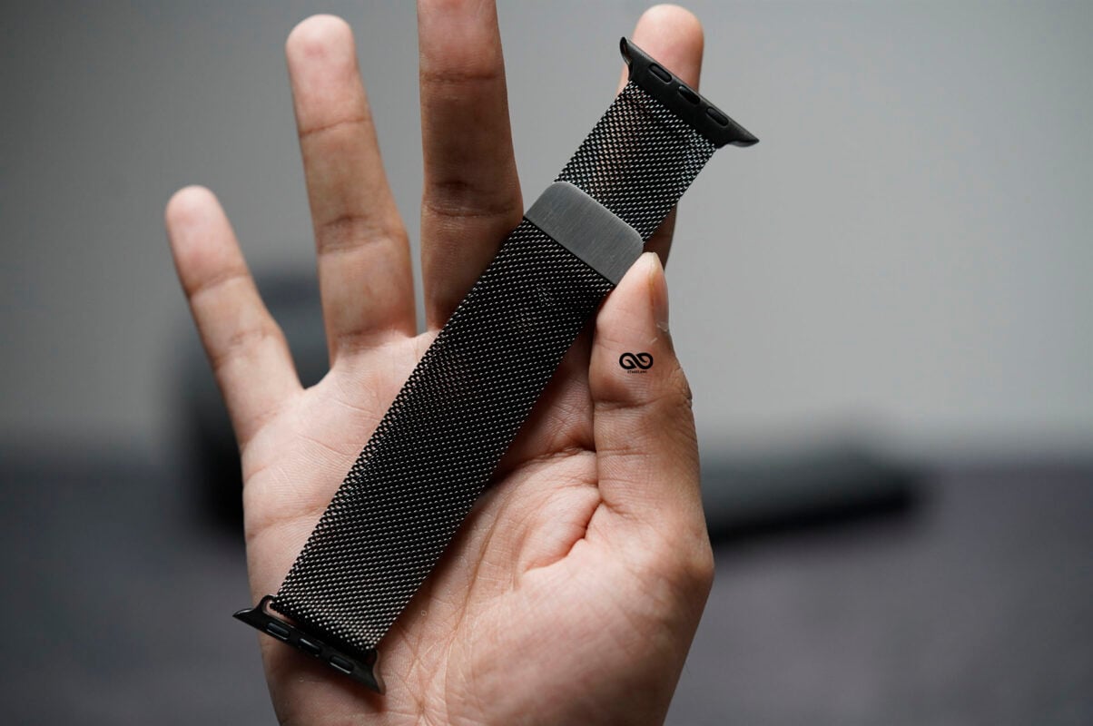 Milanese magnetic metal loop strap Space Grey for Apple Watch 44MM 45MM 46MM Series 4 5 6 7 8 9 10 SE SE 2 Gen 14 Milanese magnetic metal loop strap Space Grey for Apple Watch 44MM 45MM 46MM Series 4 5 6 7 8 9 10 SE SE 2 Gen