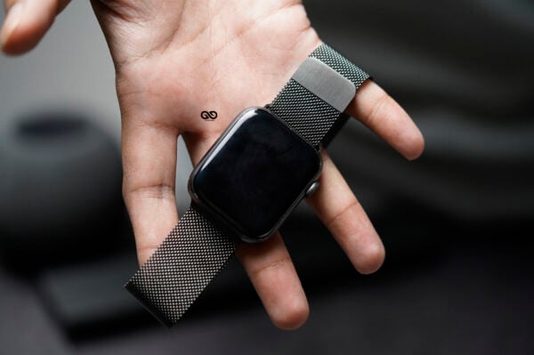 Milanese magnetic metal loop strap Space Grey for Apple Watch 44MM 45MM 46MM Series 4 5 6 7 8 9 10 SE SE 2 Gen