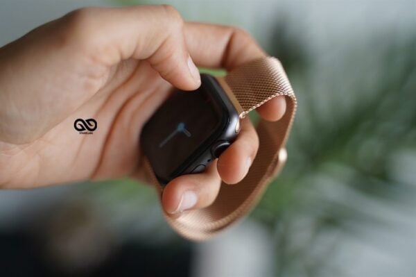 Milanese Magnetic Metal loop Strap Rose Gold For Apple Watch 44MM 45MM 46MM Series 4 5 6 7 8 9 10 SE SE 2 Gen - Image 11