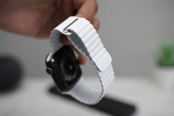 White Magnetic Leather Loop for  Apple Watch 44MM 45MM 46MM Series 4 5 6 7 8 9 10 SE SE 2 Gen - Image 3