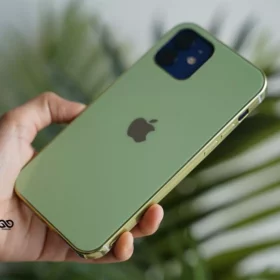 Fern Green Soft Glass Finish case for iPhone 12