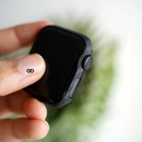 Black & Grey Real Aramid Carbon Fiber Bumper for Apple Watch 44 MM Series 4 5 6 7 8 9 SE SE 2 Gen