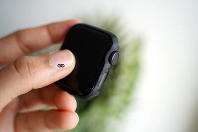 Black & Grey Real Aramid Carbon Fiber Bumper for Apple Watch 44MM Series 4 5 6 7 8 9 SE SE 2 Gen