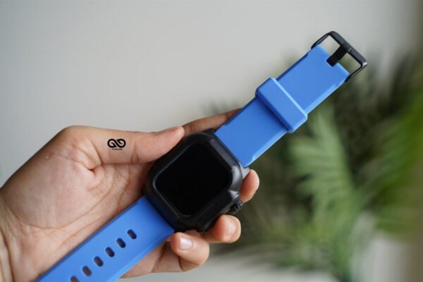 Waterproof silicone strap with bumper for Apple Watch 44MM Series 4 5 6 7 8 9 SE SE 2 Gen - Image 26
