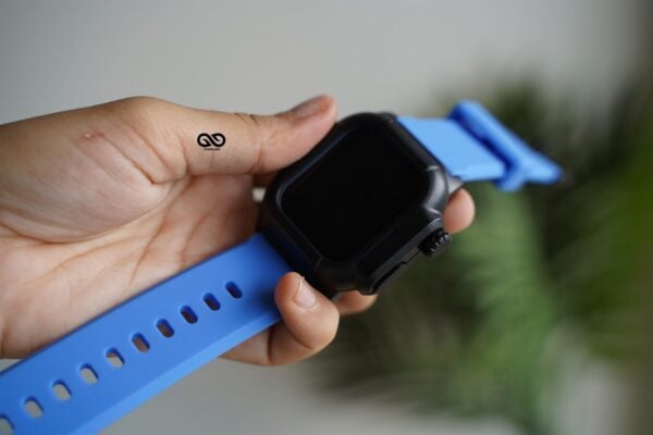 Waterproof silicone strap with bumper for Apple Watch 44MM Series 4 5 6 7 8 9 SE SE 2 Gen - Image 7