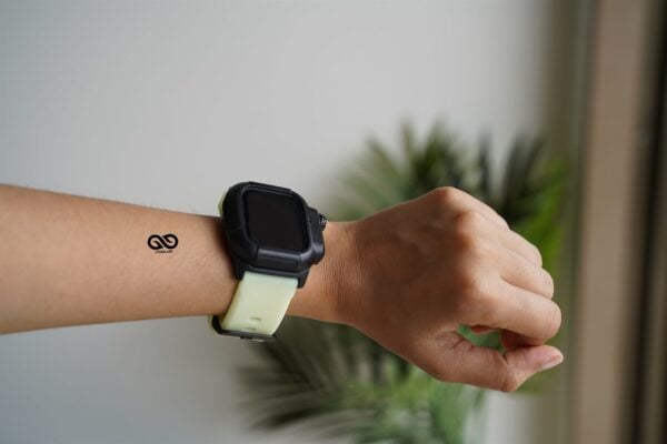 Waterproof silicone strap with bumper for Apple Watch 44MM Series 4 5 6 7 8 9 SE SE 2 Gen - Image 39